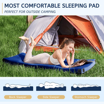HomeMate removable washable cover keeps the camping mattress pad clean after use.