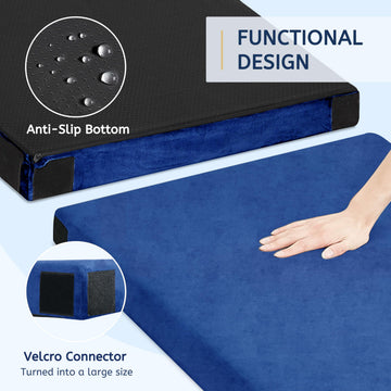 Homemate velcro connectors secure pad to tents or cots for stability