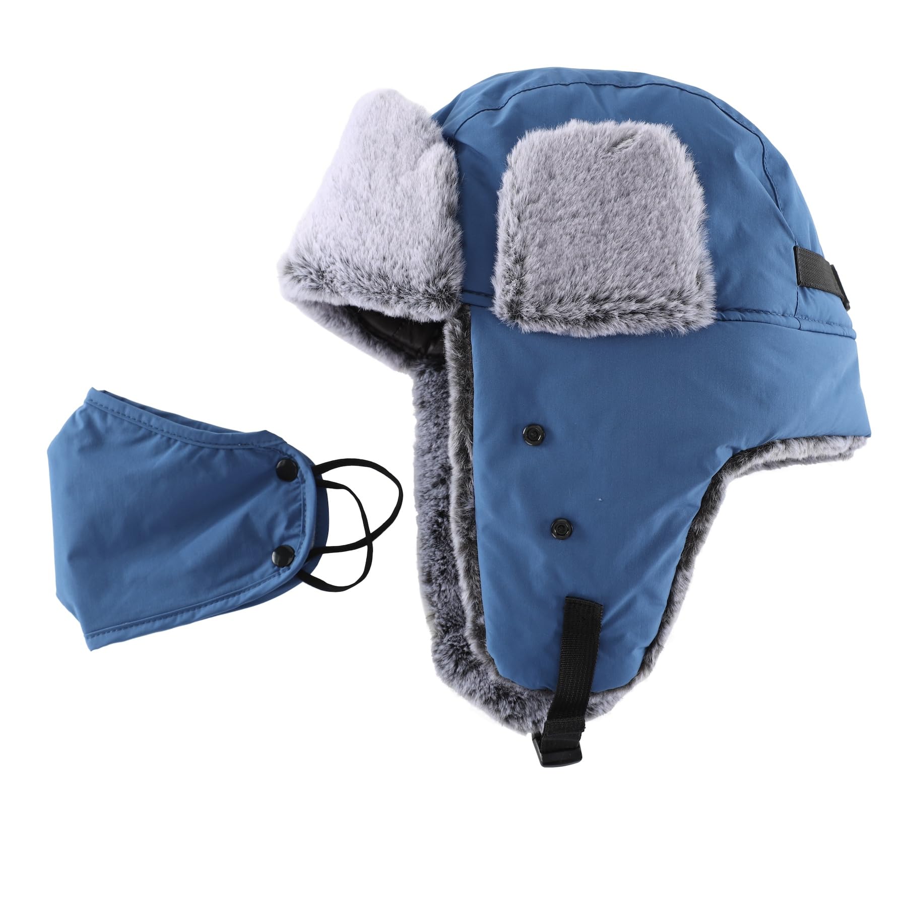 Home Prefer trapper hat ear flaps folded demonstrate added coverage.