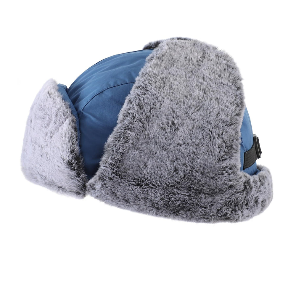 Home Prefer trapper hat with integrated face mask for cold-weather protection.