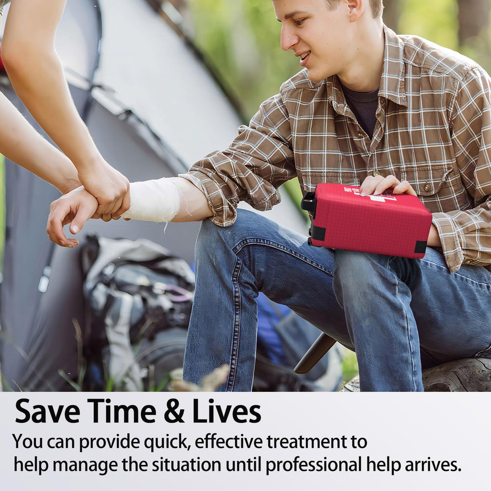 Homestockplus first aid kit car-attachment-ready design keeps supplies within reach.