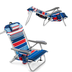 Homevative Cooler+ chair with fireworks design, portable for outdoor adventures