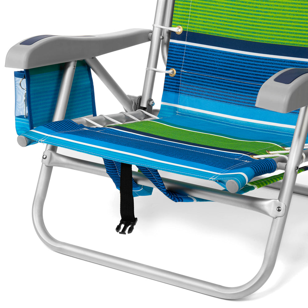 Lace-up seat suspension on Homevative chair, adds comfort during extended seating.