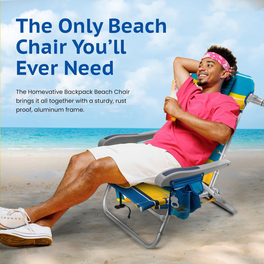 Homevative Cooler+ rear towel bar doubles as towel rack when reclined