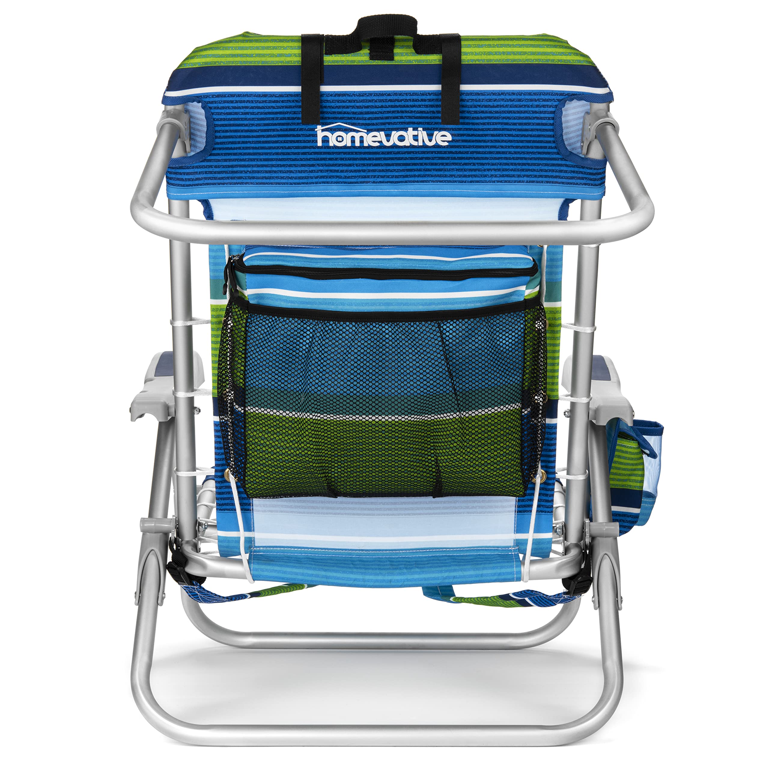 Compact folding fits trunk, closet, or storage space for Homevative chair.
