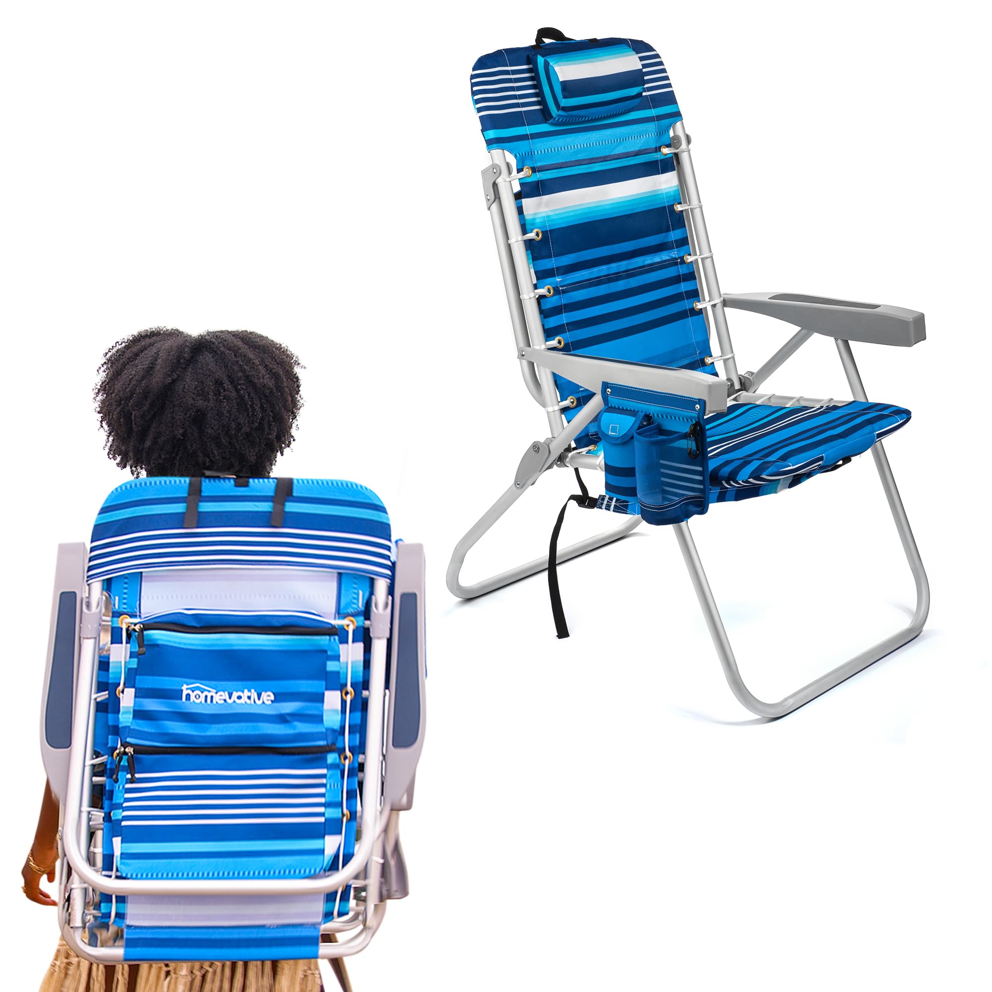Homevative insulated cooler pouch keeps drinks cool at the shore.