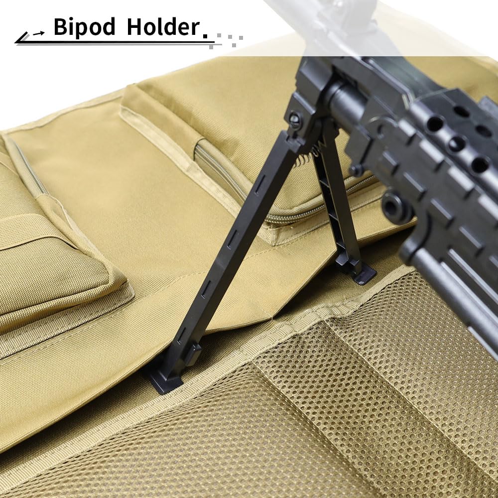 HOMEYA bipod holder provides a stable platform for precise positioning.