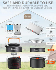 HOMGEN stove windscreen shielding flame for stable outdoor cooking
