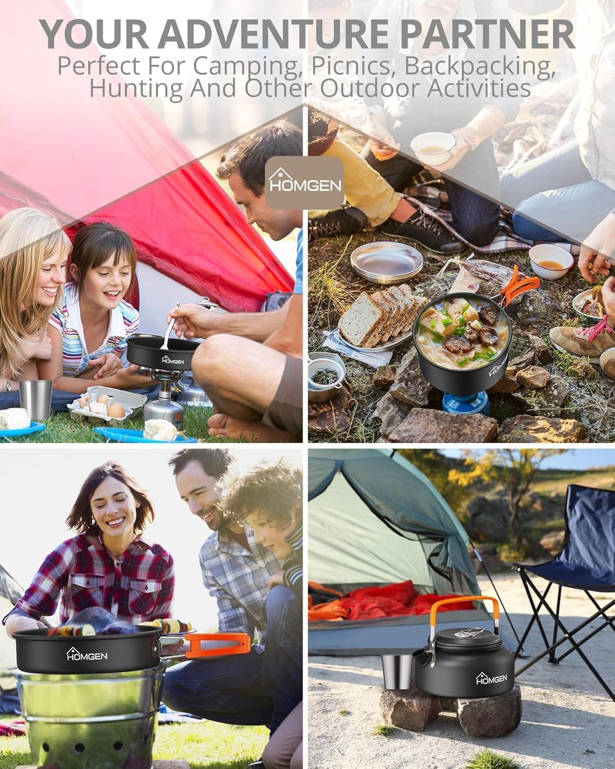 HOMGEN ultralight kit weighs 1270g for easy portability