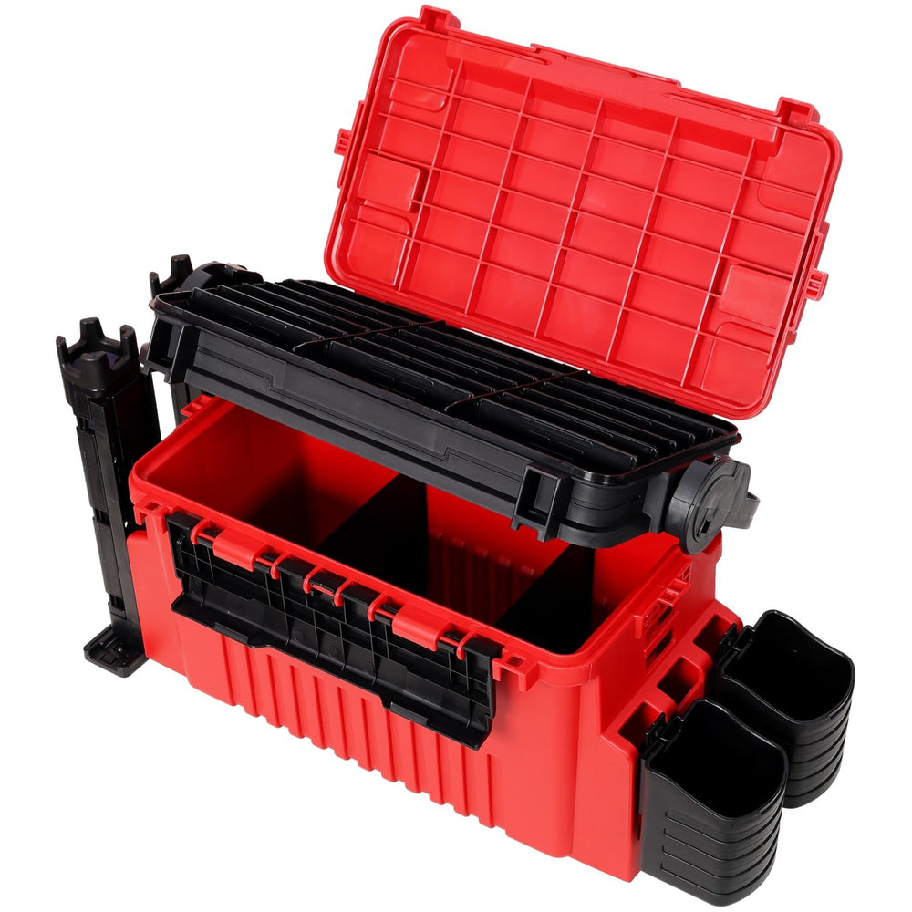 Homonova 11L capacity demonstrates ample space for lures and hooks.