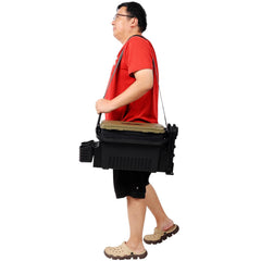 Homonova tackle box interior with adjustable dividers for organized gear