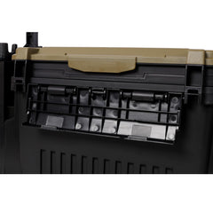Homonova tackle box with rod holders ready for on-water setups