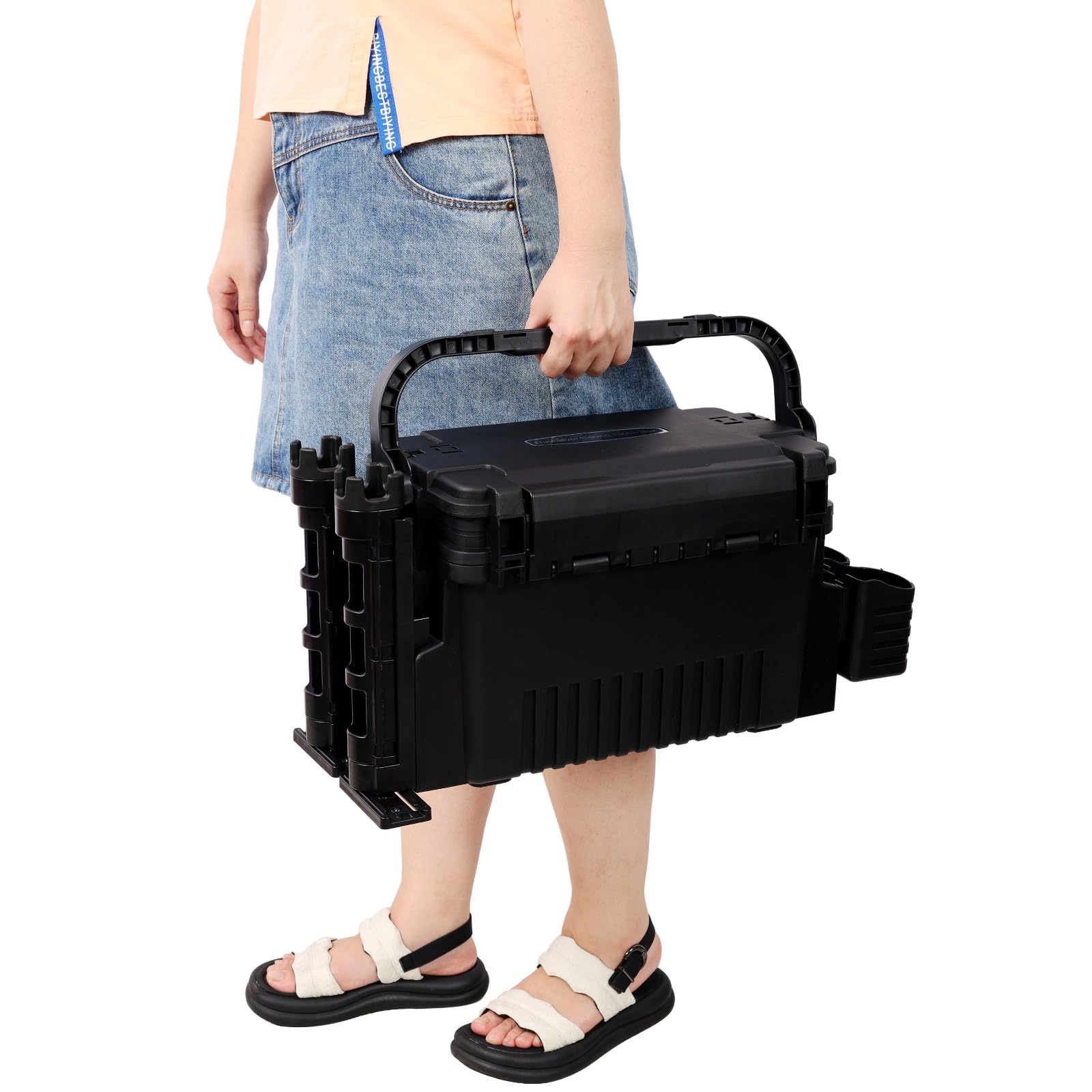 Homonova Dual-layer Tackle Box main view highlighting ample storage for lures.