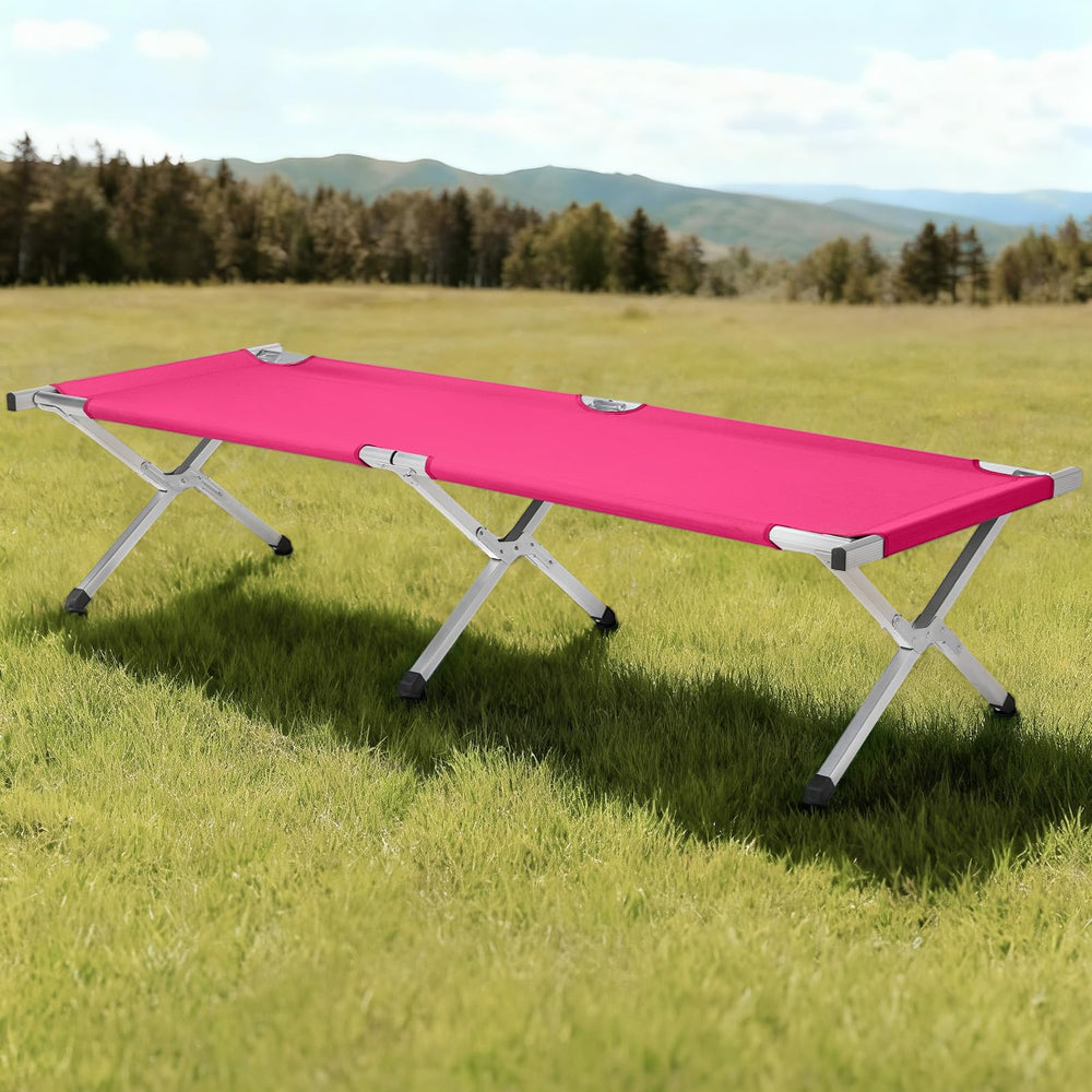 HOMSUPPLIE'S cot with rubber feet protects tent floors