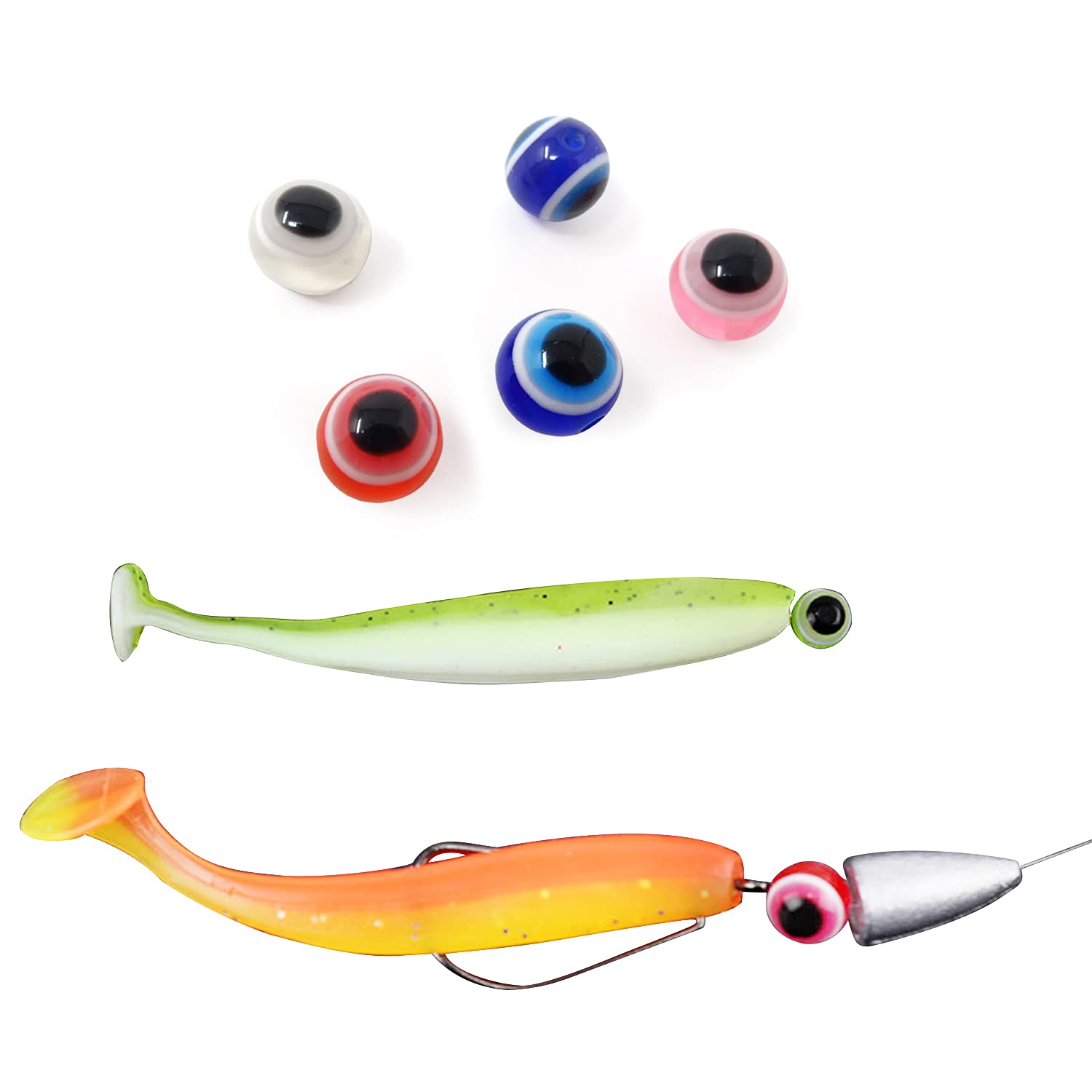 Plastic fishing beads for rigs 10mm eye hole 2mm