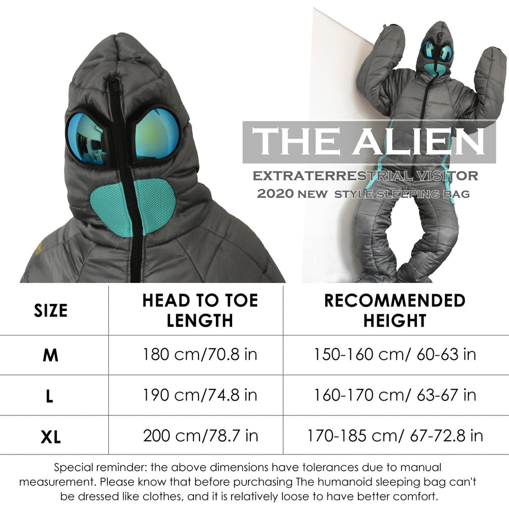Hondony wearable sleeping bag all-season use for camping, travel, and sleepovers.