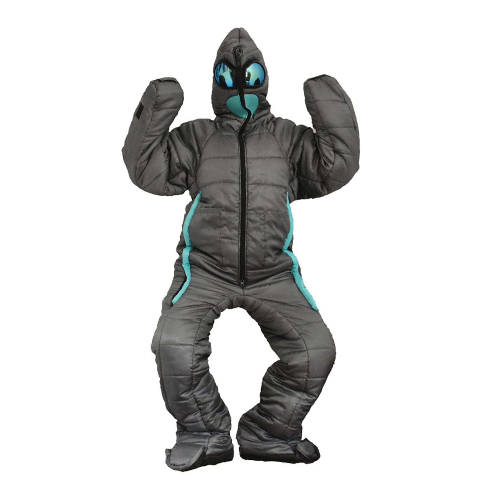Hondony wearable sleeping bag exterior view highlights all-season warmth.