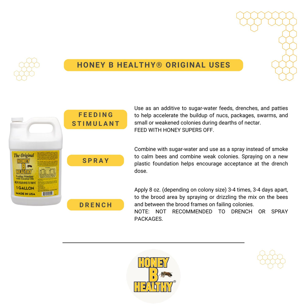 Honey B Healthy feeding solution mix ready for nectar dearth feeding programs