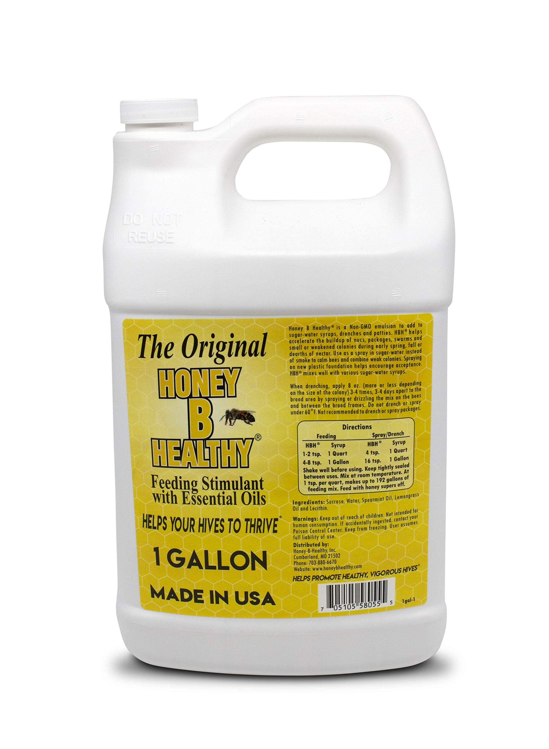 Honey B Healthy Original 1gal bottle ready-to-use feeding stimulant for vigorous hives