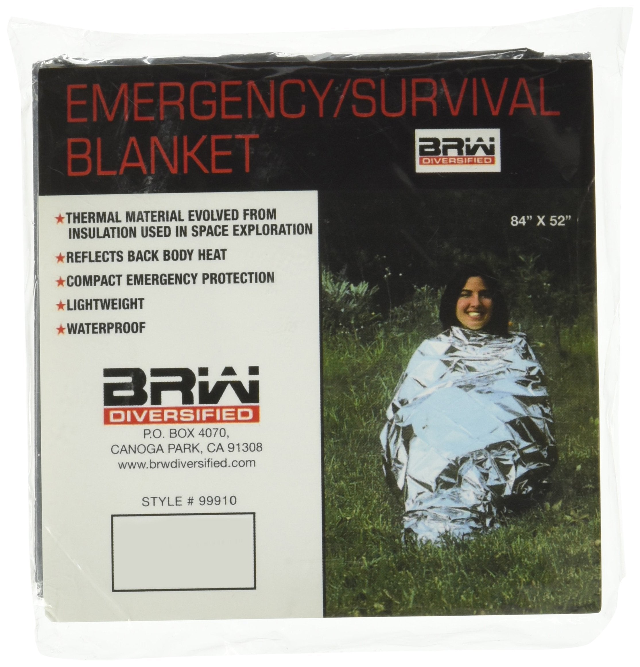 Honeywell emergency blanket silver folded, ideal for compact emergency kits