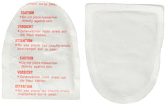 Honeywell HotHands toe warmer packaging shows in-shoe warmth up to six hours.