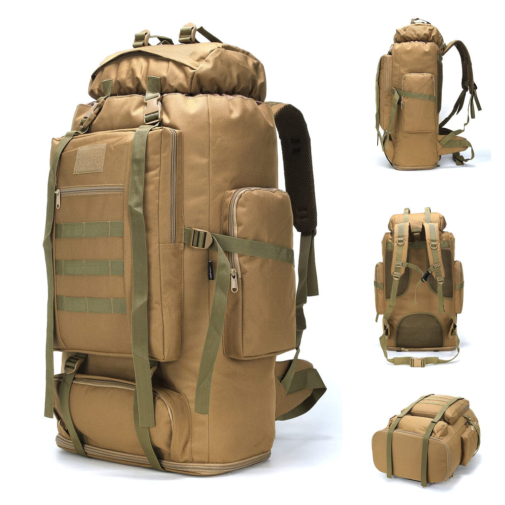 HongXingHai 100L backpack main view shows expansive storage for multi-day trips.