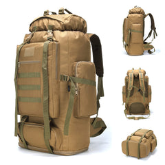HongXingHai 100L backpack main view shows expansive storage for multi-day trips.