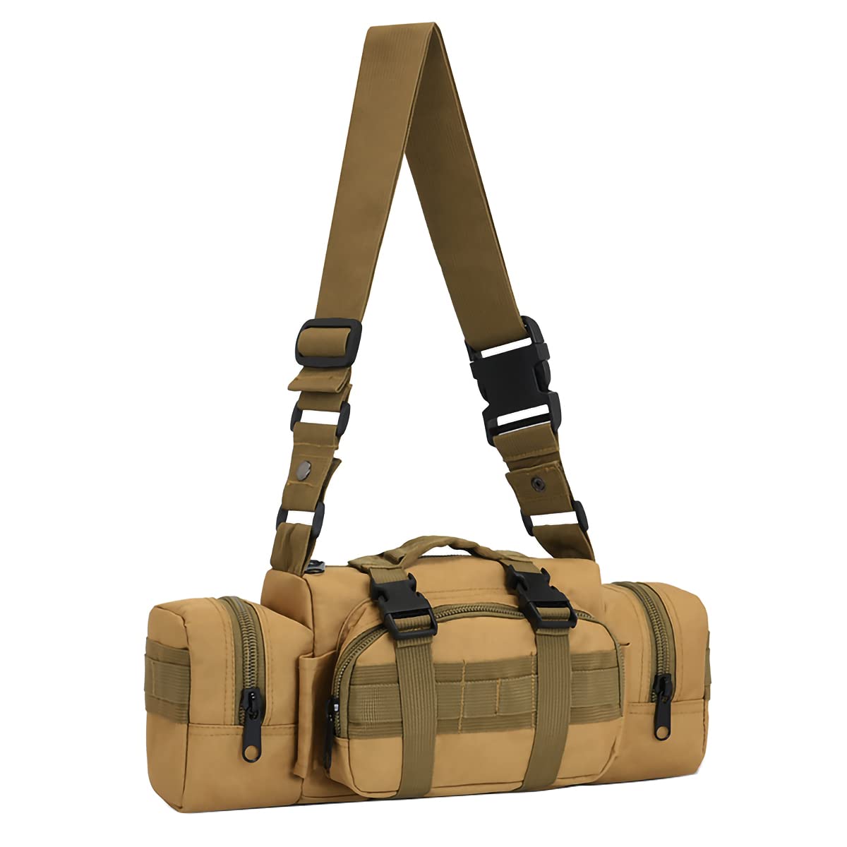 HongXingHai 100L backpack utility pockets showcase versatile storage for accessories.
