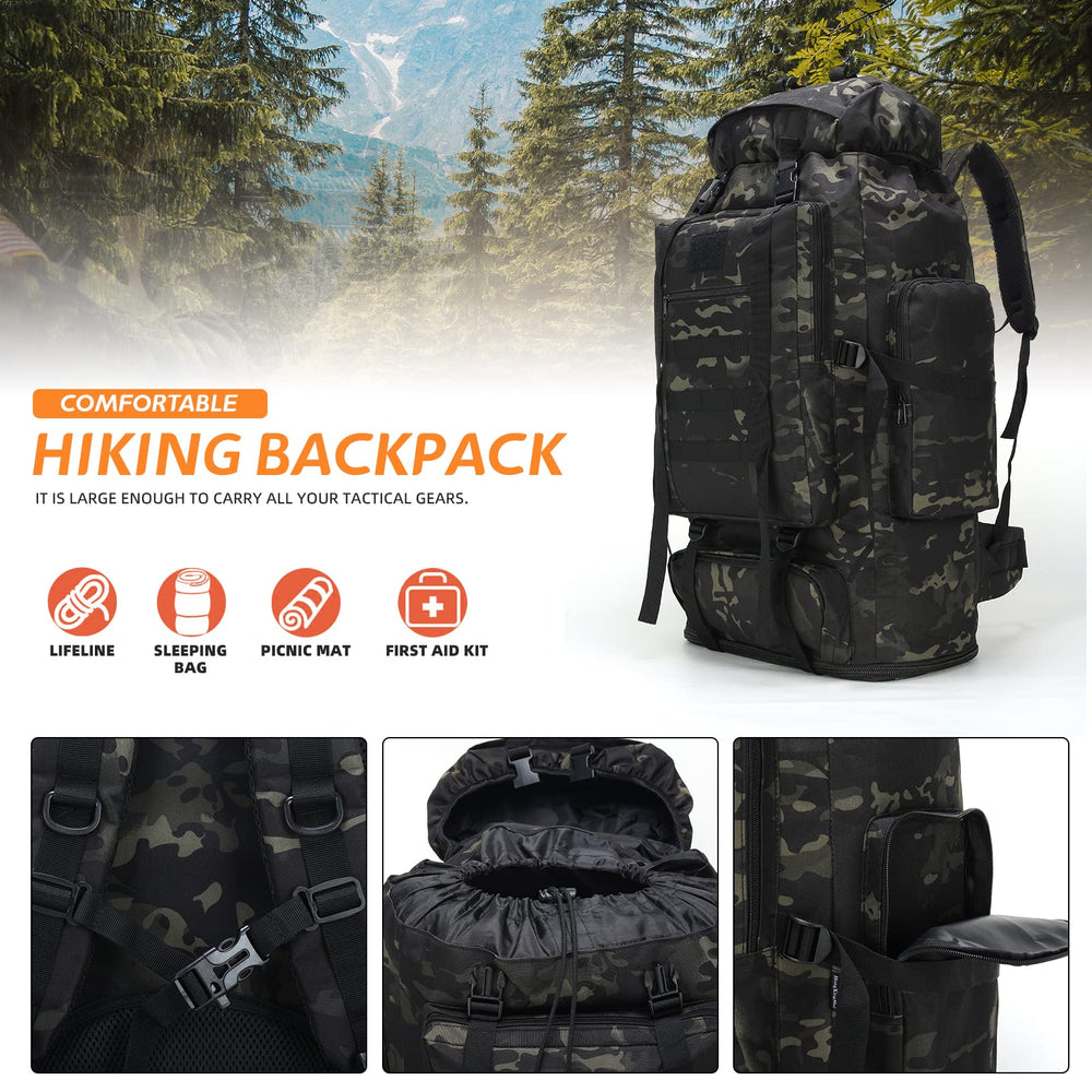 HongXingHai 100L backpack water-resistant fabric in rainy conditions