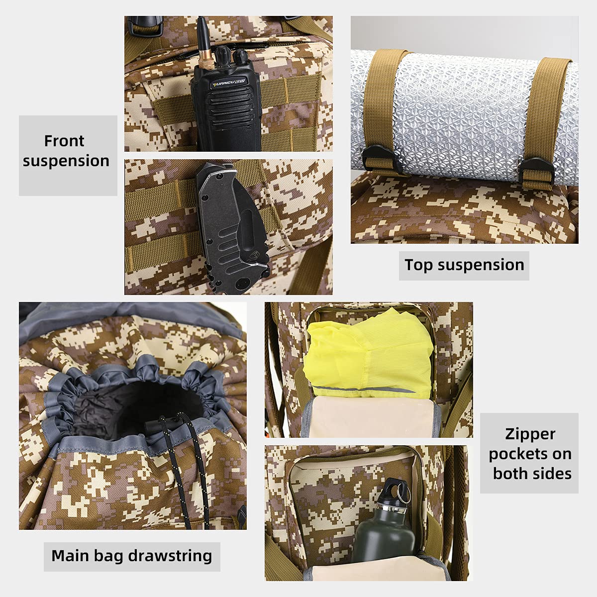 HongXingHai 100L waist bag included supports quick-access essentials.