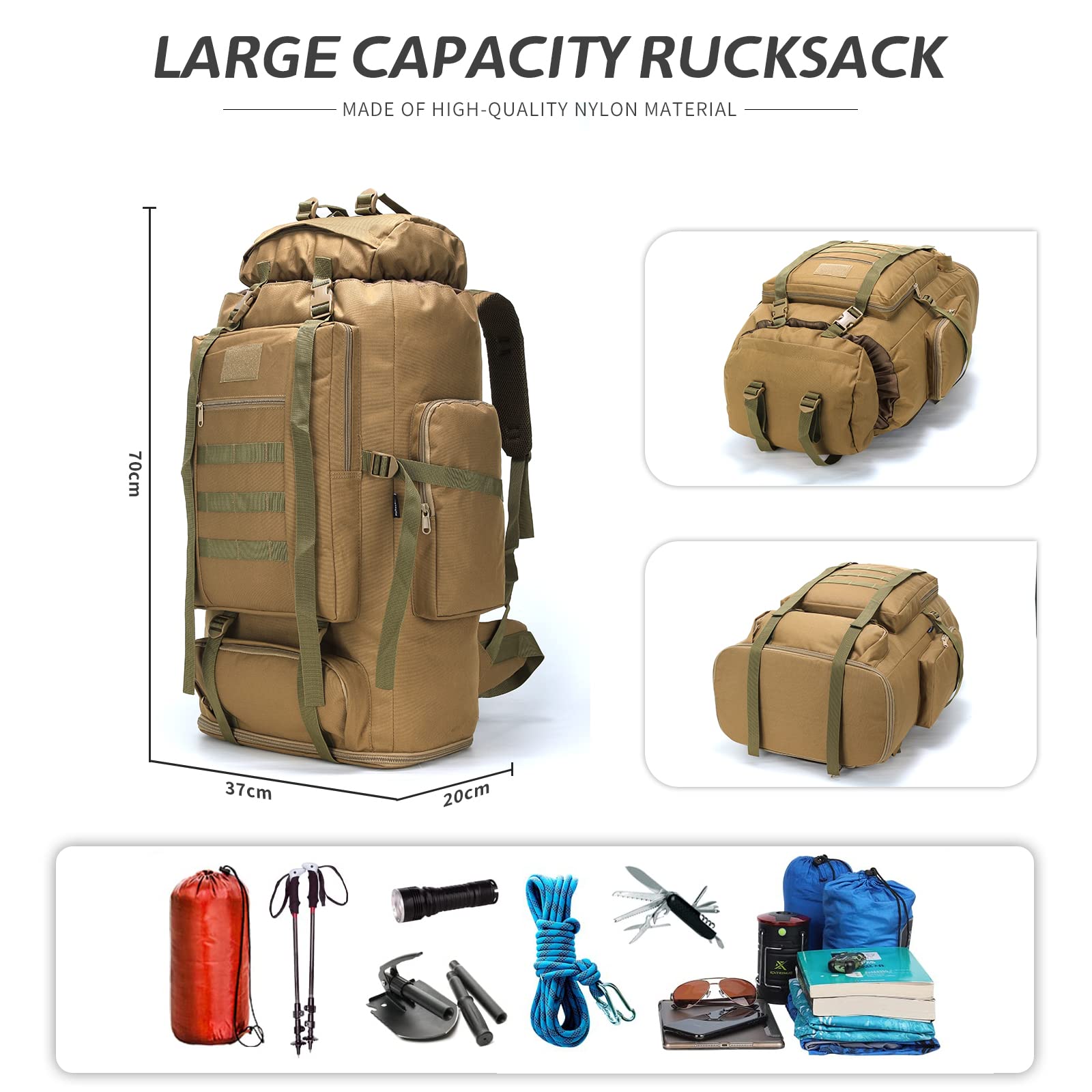 HongXingHai 600D nylon close-up highlights durable, water-resistant fabric for rugged use.