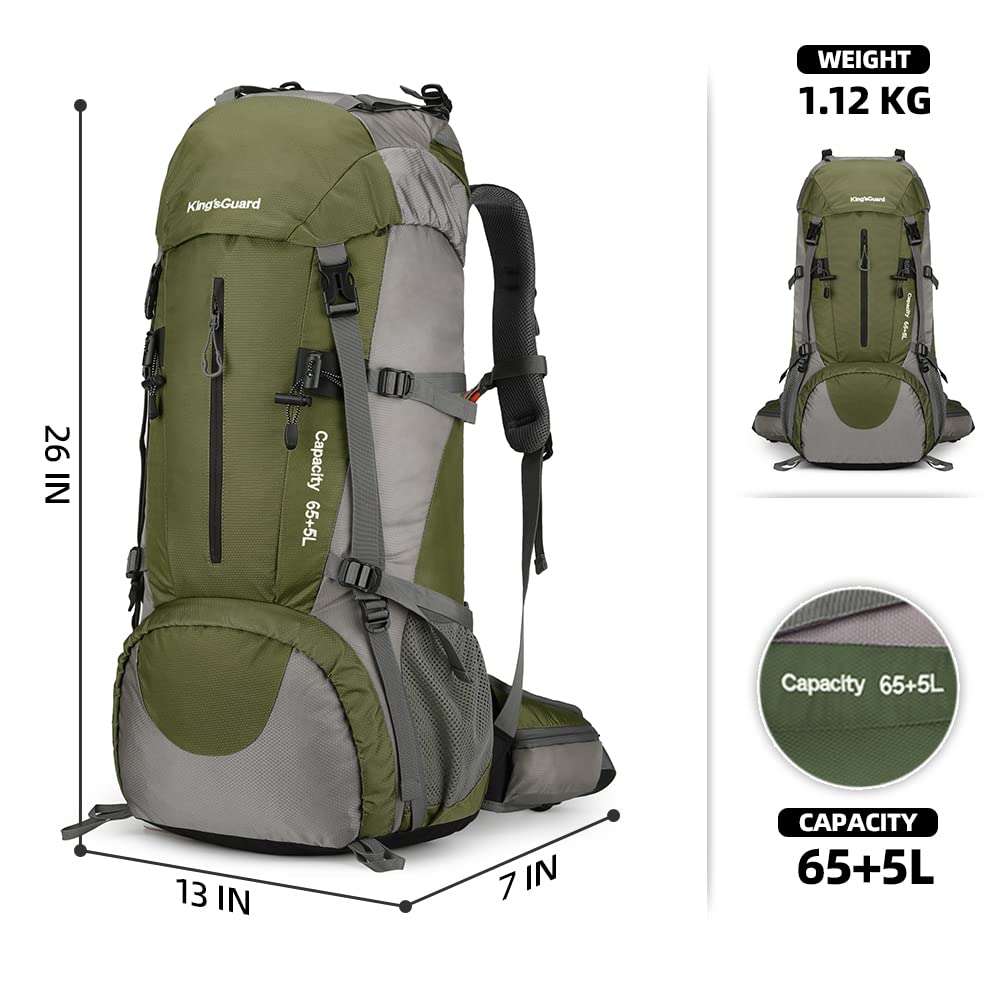 HongXingHai 70L backpack adjustable shoulder straps improve fit and comfort.