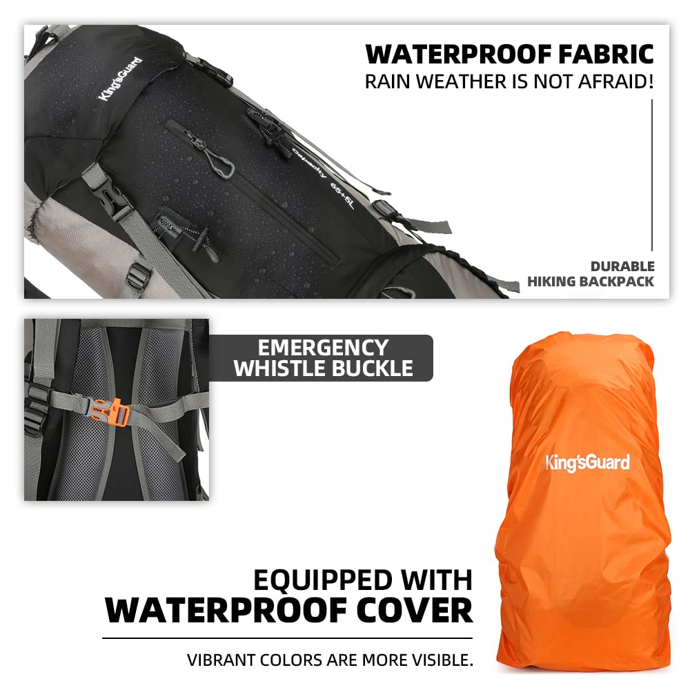 HongXingHai 70L backpack suited for hiking and daily use.