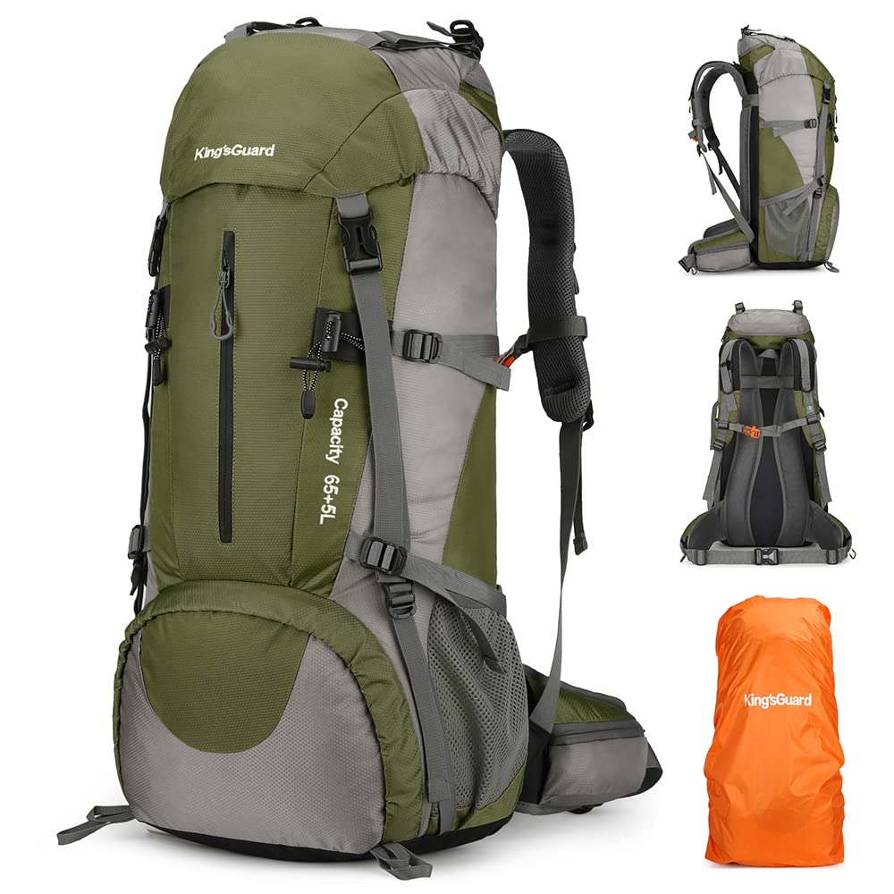 HongXingHai 70L backpack large capacity close-up highlights ample packing space.
