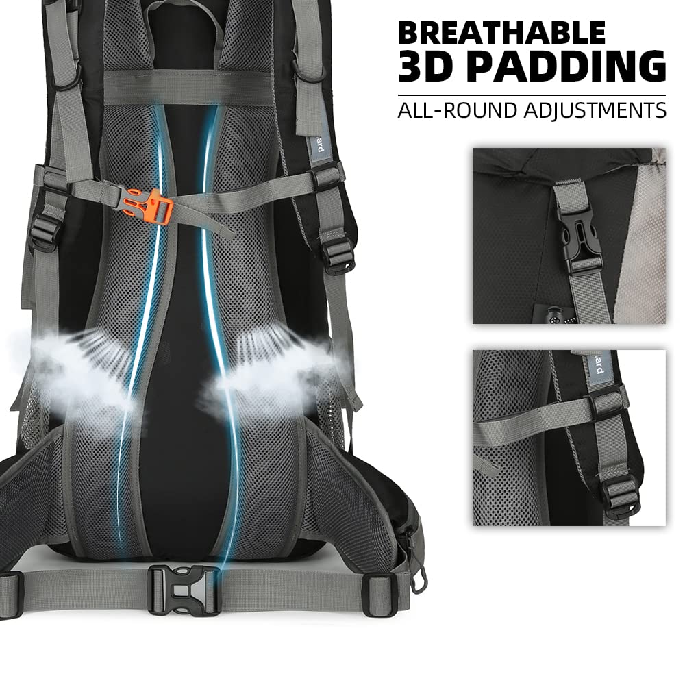 HongXingHai 70L backpack with large capacity for multi-day trips.