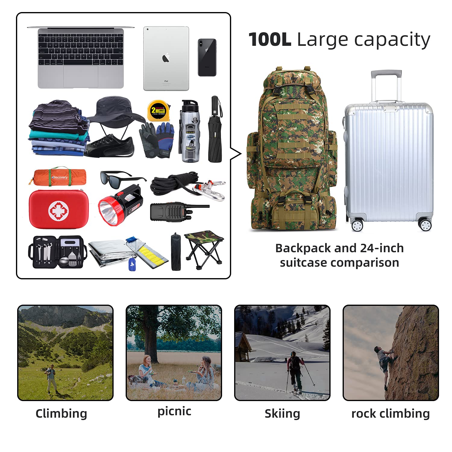 HongXingHai woodland camo finish blends with outdoor environments.