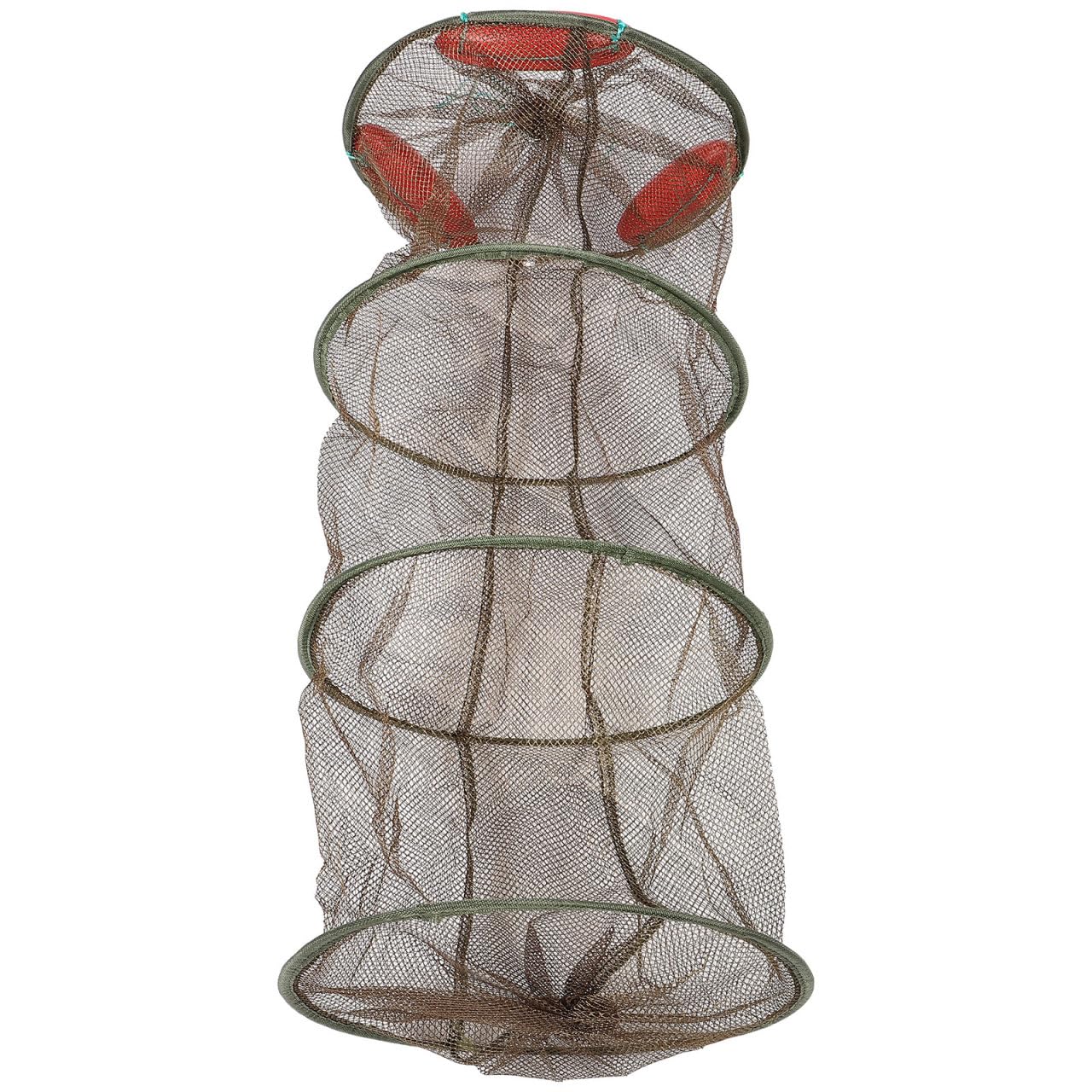 HONMEET Thickened Fishing Net folded view shows easy storage and transport for anglers.