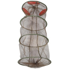 HONMEET Thickened Fishing Net folded view shows easy storage and transport for anglers.