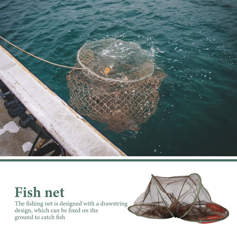 HONMEET Thickened Fishing Net mesh cage offers clear visibility for monitoring bait and target.