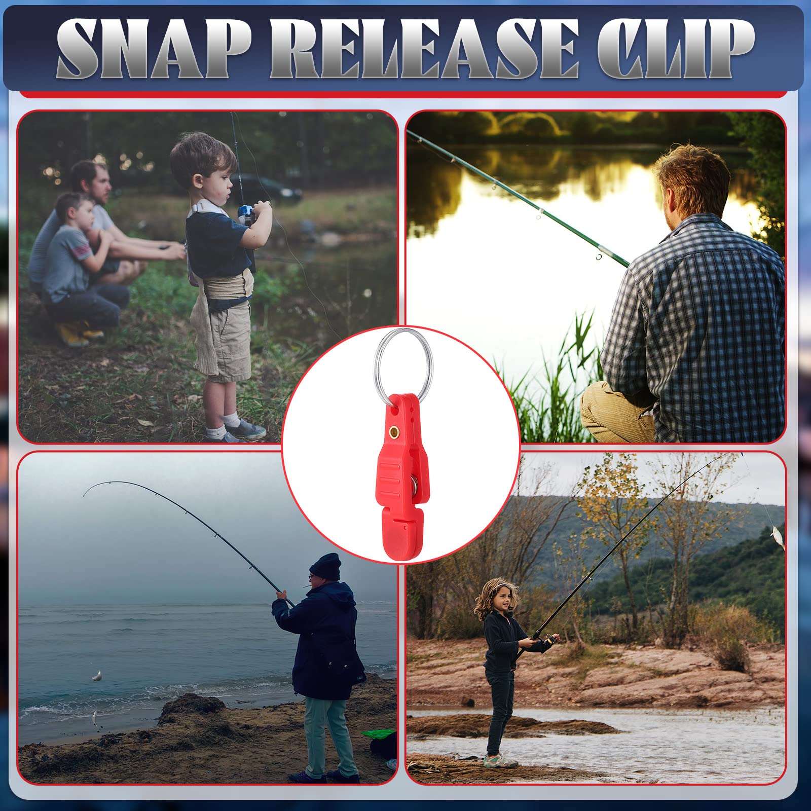 Packaging of 20 Honoson release clips for fishing