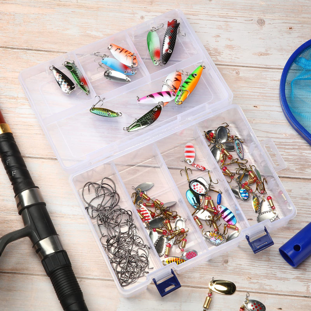 Bottom storage with three removable dividers forming four compartments