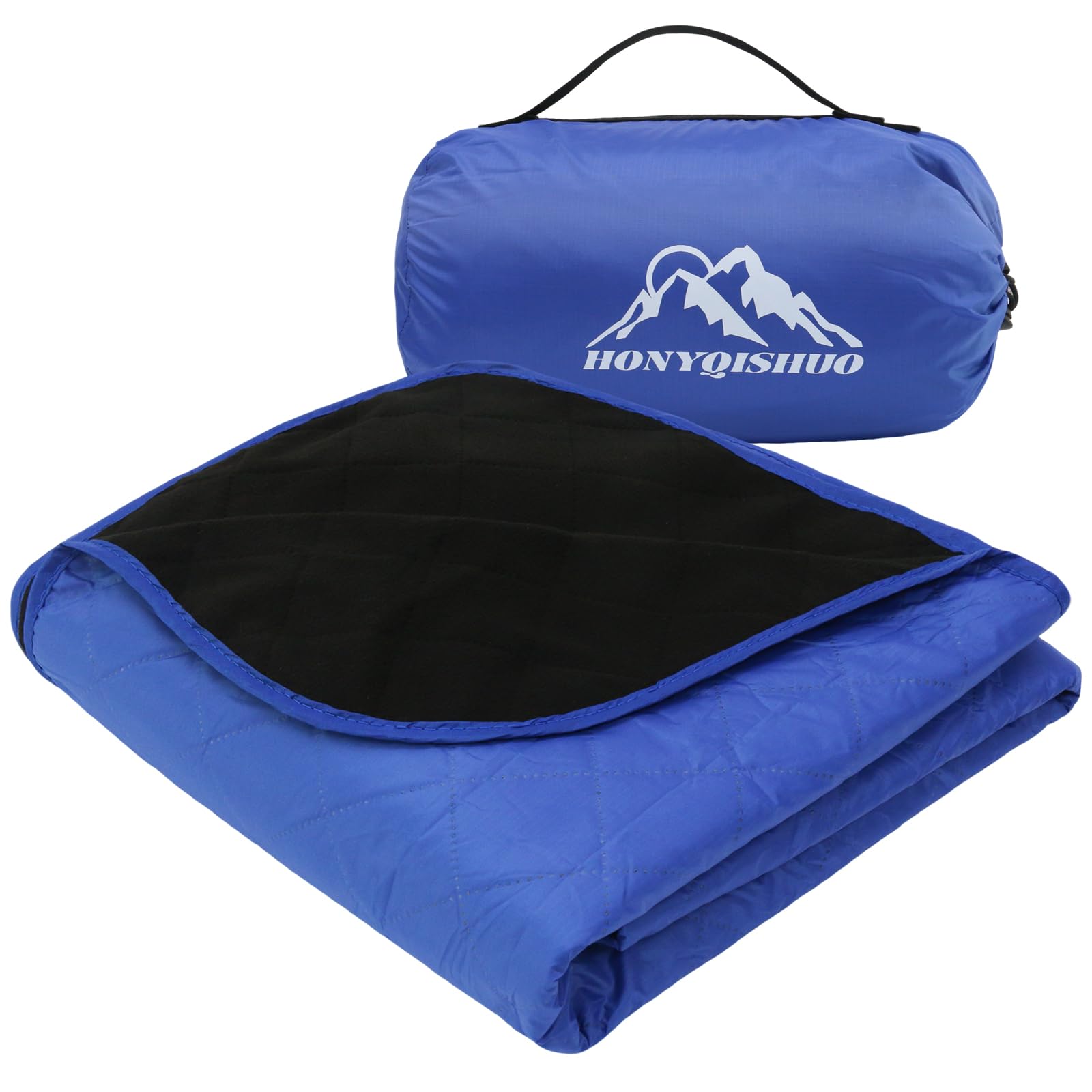 HonyQiShuo waterproof fabric close-up on outdoor blanket for dry comfort.