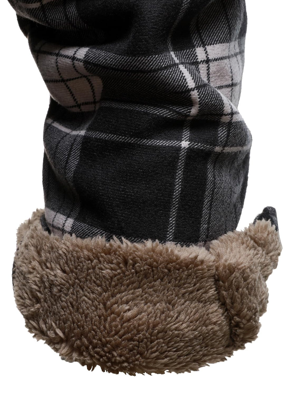 HOOD CREW sleeve detail shows plush sherpa lining for extra warmth.