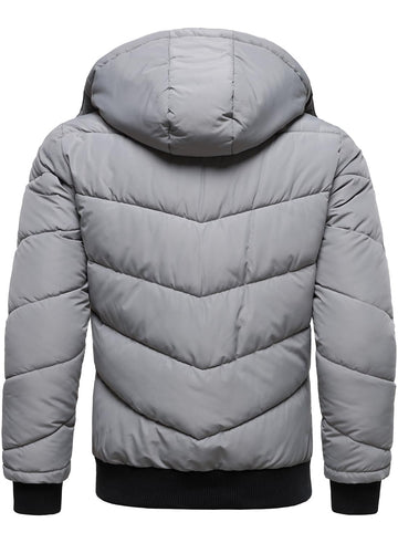 HOOD CREW multi-pocket parka offering practical storage for daily use