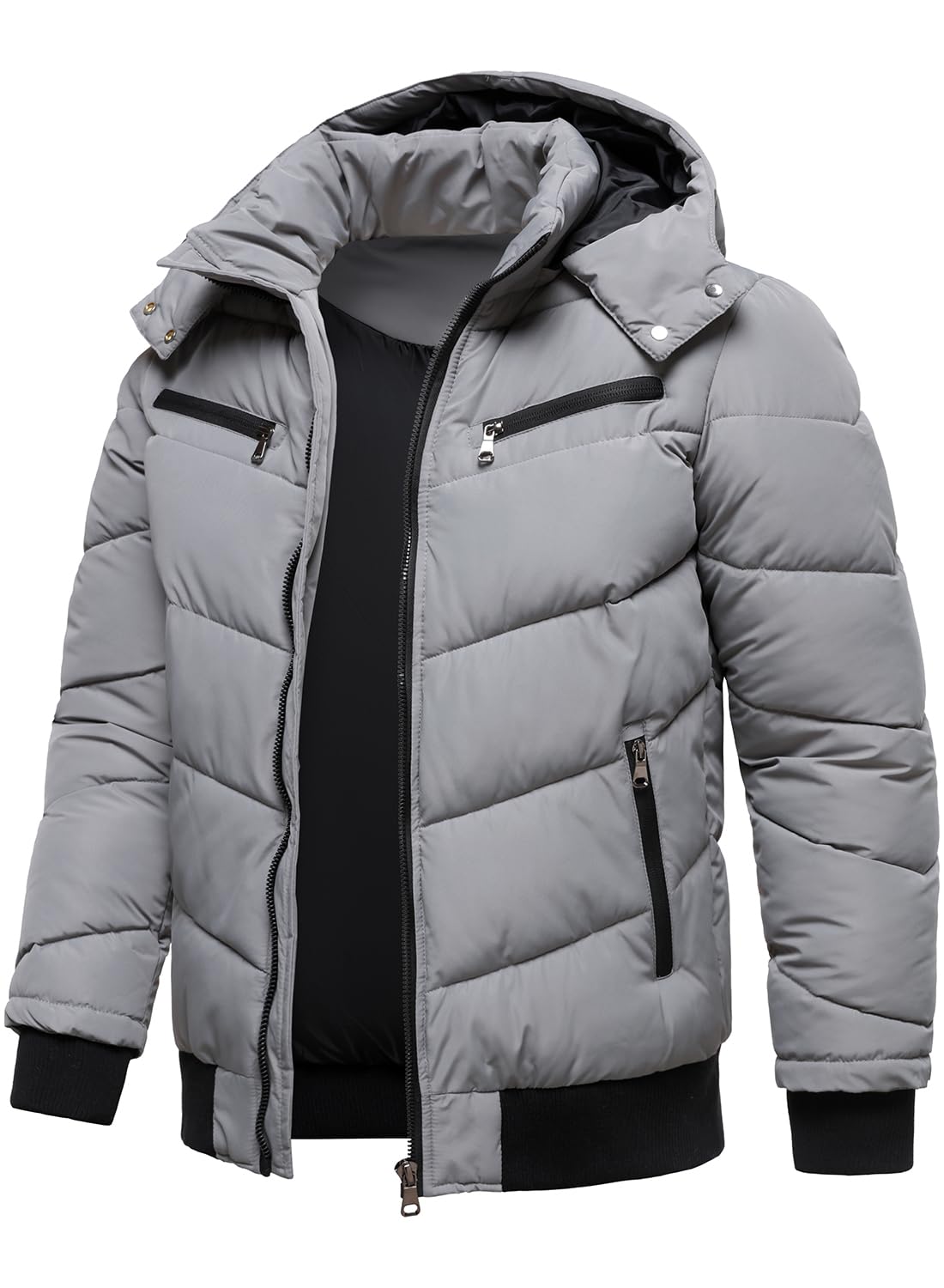 HOOD CREW windproof parka ribbed cuffs and hem for enhanced wind protection