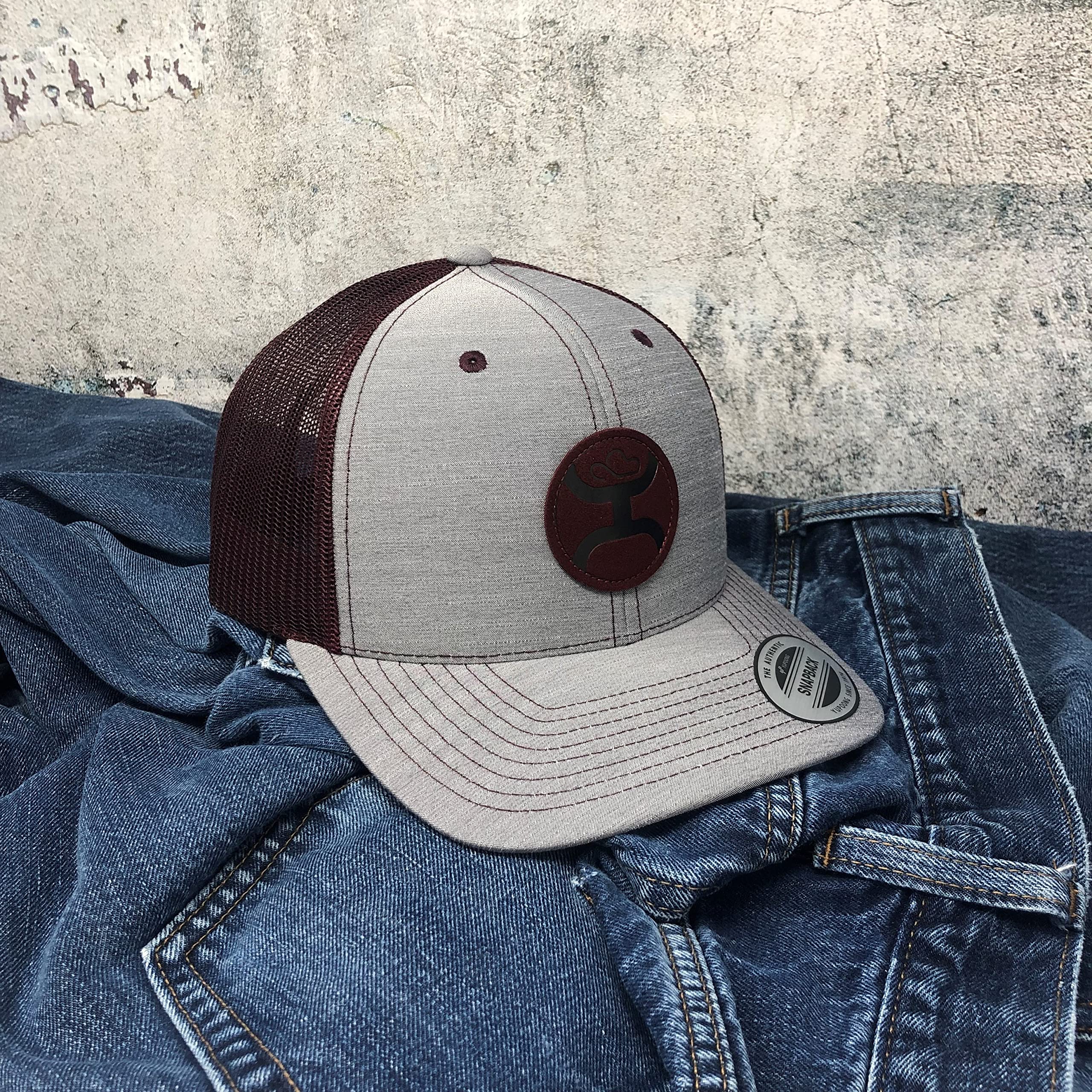 HOOEY Cayman logo grey front-view cap for versatile wardrobe