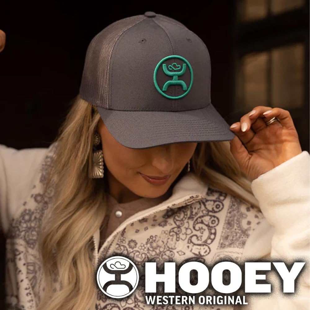 HOOEY O Classic six-panel construction in grey