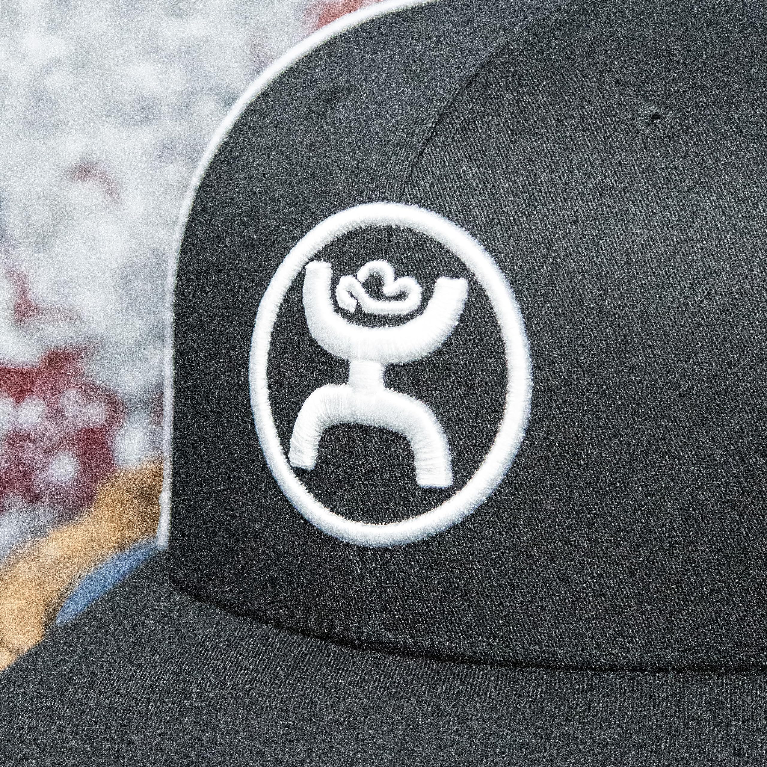 Mesh back panel detail of HOOEY O Classic 6-panel trucker hat