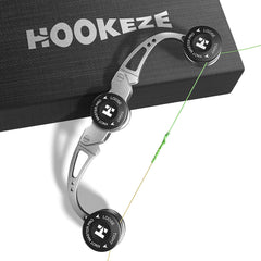 HOOK-EZE FG Knot Tool held in hand enables precise FG knots on braided line.