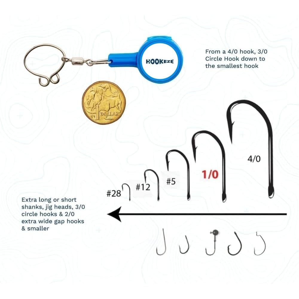 HOOK-EZE knot tool stored in fishing bag for travel